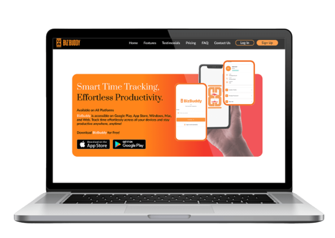 BizBuddy App Interface